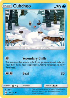Cubchoo #061/214 Common / Lost Thunder