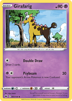 Girafarig #061/159 Uncommon (Reverse Holofoil) / Crown Zenith
