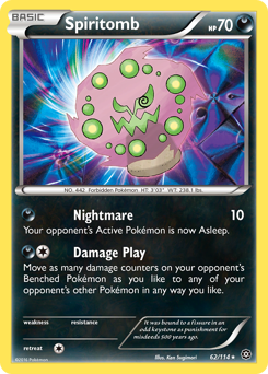Spiritomb #062/114 Rare (Reverse Holofoil) / Steam Siege