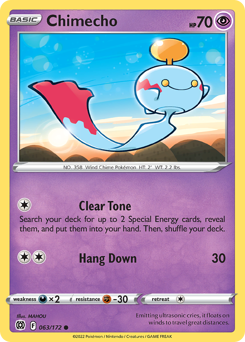 Chimecho #063/172 Common (Reverse Holofoil) / Brilliant Stars