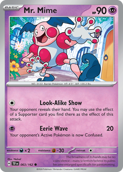 Mr. Mime #063/162 Common / Temporal Forces