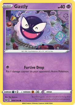 Gastly #064/196 Common (Reverse Holofoil) / Lost Origin