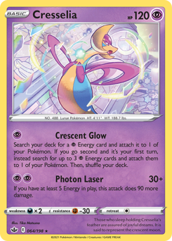 Cresselia #064/198 Holo Rare (Holofoil) / Chilling Reign