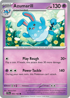 Azumarill #065/162 Common / Temporal Forces