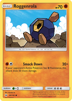 Roggenrola #069/149 Common / Sun & Moon