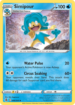 Simipour #069/264 Uncommon (Reverse Holofoil) / Fusion Strike
