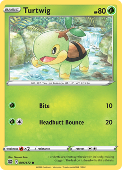 Turtwig #006/172 Common (Reverse Holofoil) / Brilliant Stars