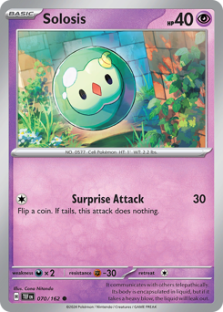 Solosis #070/162 Common (Reverse Holofoil) / Temporal Forces