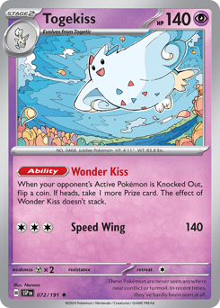 Togekiss #072/191 Rare (Holofoil) / Surging Sparks