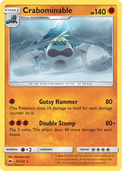 Crabominable #074/147 Rare (Normal) / Burning Shadows
