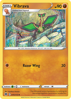Vibrava #075/172 Uncommon / Brilliant Stars