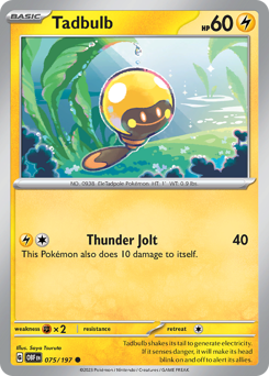 Tadbulb #075/197 Common / Obsidian Flames