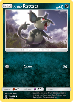 Alolan Rattata #076/149 Common / Sun & Moon