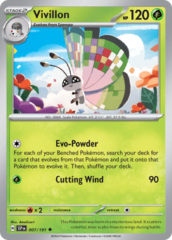 Vivillon #007/191 Uncommon / Surging Sparks