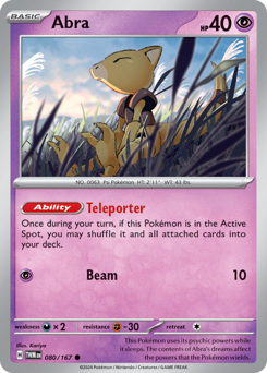 Abra #080/167 Common (Reverse Holofoil) / Twilight Masquerade
