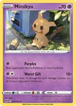 Mimikyu #080/196 Rare (Reverse Holofoil) / Lost Origin