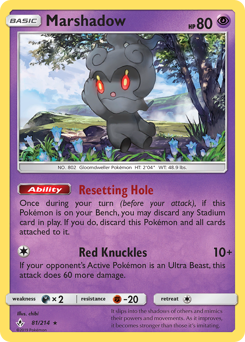 Marshadow #081/214 Holo Rare (Holofoil) / Unbroken Bonds