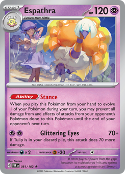 Espathra #081/182 Rare (Holofoil) / Paradox Rift