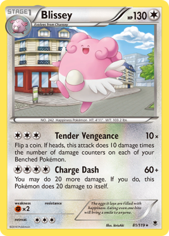 Blissey #081/119 Rare (Holofoil) / Phantom Forces