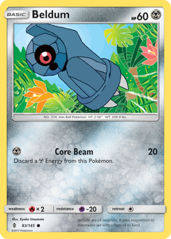 Beldum #083/145 Common (Reverse Holofoil) / Guardians Rising