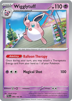 Wigglytuff #084/193 Rare (Reverse Holofoil) / Paldea Evolved