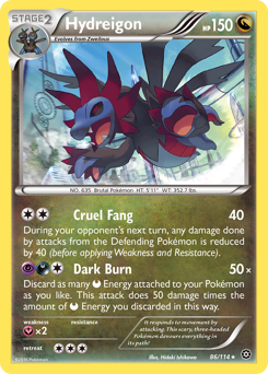 Hydreigon #086/114 Holo Rare (Holofoil) / Steam Siege
