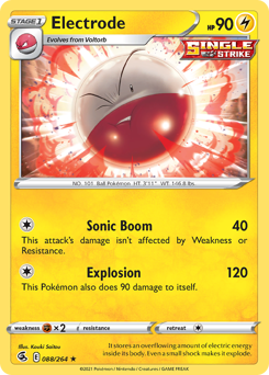 Electrode #088/264 Rare (Normal) / Fusion Strike