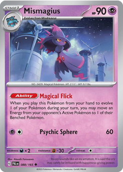 Mismagius #088/193 Uncommon (Reverse Holofoil) / Paldea Evolved