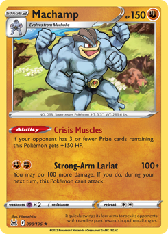 Machamp #088/196 Holo Rare (Holofoil) / Lost Origin