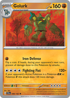 Golurk #088/162 Uncommon (Reverse Holofoil) / Temporal Forces
