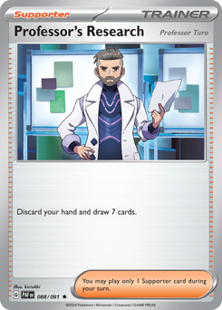 Professor's Research #88/91 Rare (Holofoil) / Paldean Fates