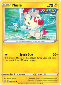 Plusle #089/264 Common / Fusion Strike