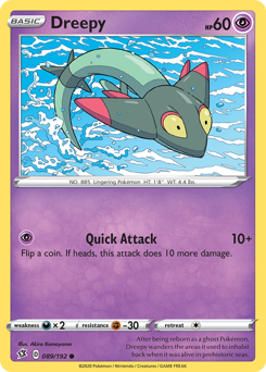 Dreepy #089/192 Common (Reverse Holofoil) / Rebel Clash