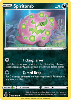 Spiritomb #089/172 Common / Brilliant Stars