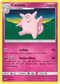 Clefable #089/145 Uncommon (Reverse Holofoil) / Guardians Rising