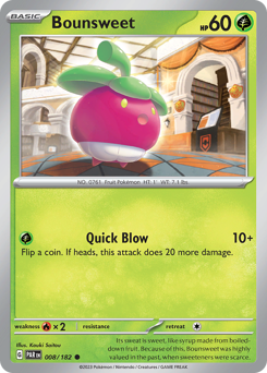 Bounsweet #008/182 Common (Reverse Holofoil) / Paradox Rift