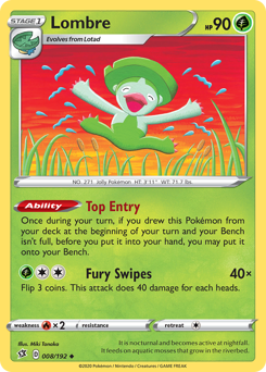 Lombre #008/192 Uncommon (Reverse Holofoil) / Rebel Clash