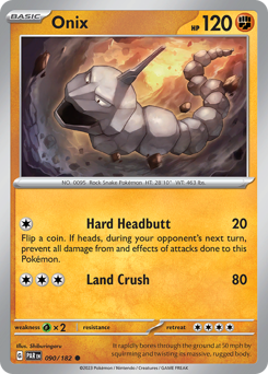Onix #090/182 Common (Reverse Holofoil) / Paradox Rift