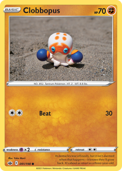 Clobbopus #091/198 Common (Reverse Holofoil) / Chilling Reign