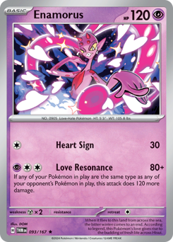 Enamorus #093/167 Rare (Reverse Holofoil) / Twilight Masquerade