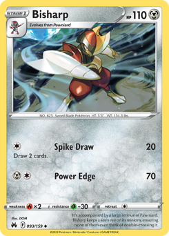 Bisharp #093/159 Uncommon / Crown Zenith