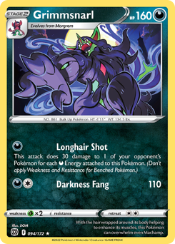 Grimmsnarl #094/172 Rare (Reverse Holofoil) / Brilliant Stars