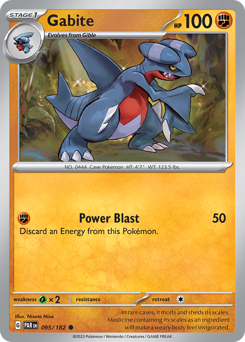 Gabite #095/182 Common (Reverse Holofoil) / Paradox Rift
