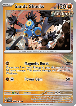 Sandy Shocks #098/162 Uncommon (Reverse Holofoil) / Temporal Forces