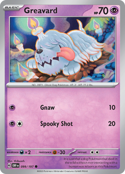 Greavard #099/197 Common (Reverse Holofoil) / Obsidian Flames