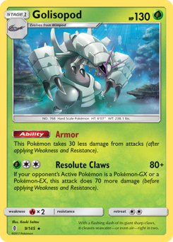 Golisopod #009/145 Holo Rare (Holofoil) / Guardians Rising