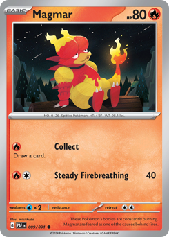 Magmar #09/91 Common / Paldean Fates