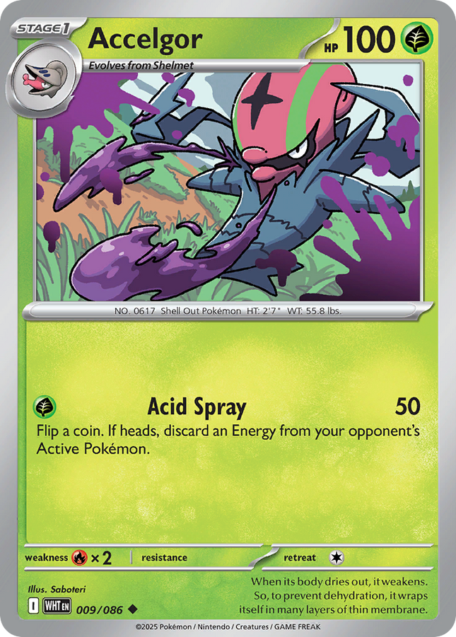 Accelgor #009/086 Uncommon / White Flare