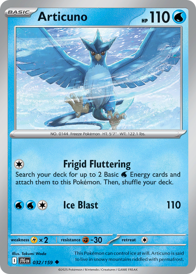 Articuno #032/159 Uncommon (Reverse Holofoil) / Journey Together