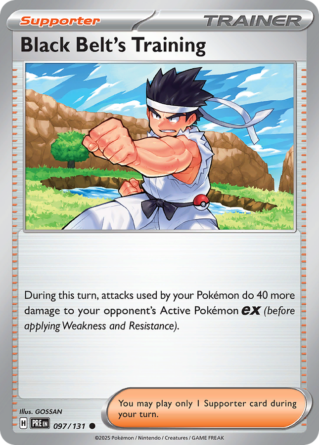 Black Belt's Training #097/131 Common (Poke Ball Pattern) / Prismatic Evolutions